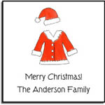 Kelly Hughes Designs - Gift Stickers (Santa Suit - Holiday) (s126)